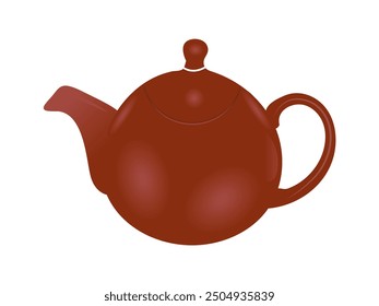 Tea Pot vector illustration isolated on a white background