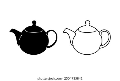 Tea Pot vector illustration isolated on a white background