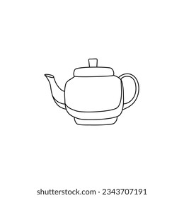 tea pot vector type icon