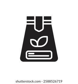 Tea Pouch Filled Icon Vector Illustration