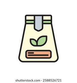 Tea Pouch Icon Vector Illustration