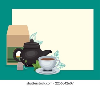 tea products in frame poster