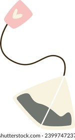 Tea Pyramid Bag Vector Illustration