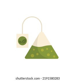 Tea pyramide icon. Flat illustration of tea pyramide vector icon isolated on white background