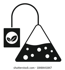 Tea pyramide icon. Simple illustration of tea pyramide vector icon for web design isolated on white background