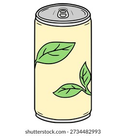 tea ready to drink illustration hand drawn isolated vector