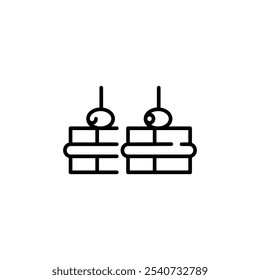 Tea sandwich icon. Minimal tea sandwich icon perfect for tea party, app, or web design. Vector illustration