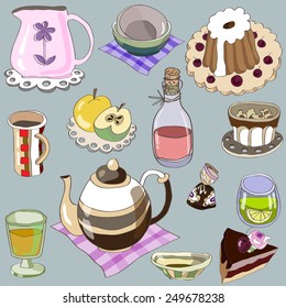 Tea seamless pattern.
