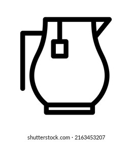 tea set icon or logo isolated sign symbol vector illustration - high quality black style vector icons
