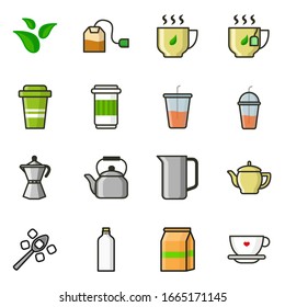 Tea Set Icons for your project