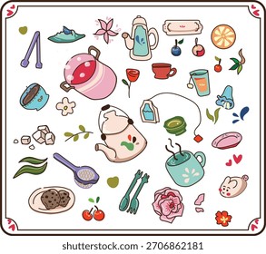 Juego de té para su linda decoración