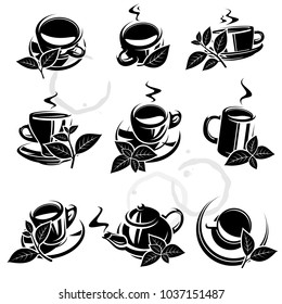 Tea set. Vector