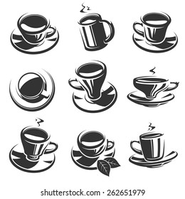 Tea set. Vector