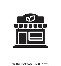 Tea Shop Filled Icon Vector Illustration