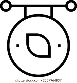 tea shop icon. Thin linear style design isolated on white background