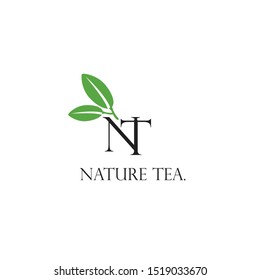 Tea shop logo design template