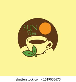 Tea shop logo design template