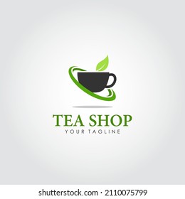 Tea shop logo design vector. Suitable for your business logo
