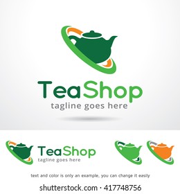 Tea Shop Logo Template Design Vector