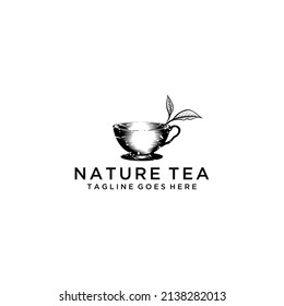 Tea Shop Logo. Tea Vintage Logo Design