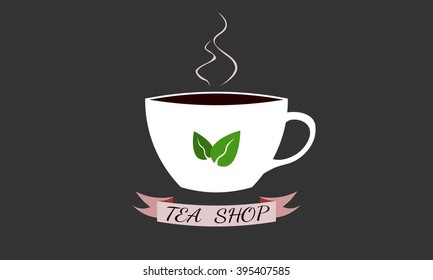 Tea Shop Vector Illustration Flat Design