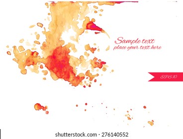 Tea splash. Vector illustration
