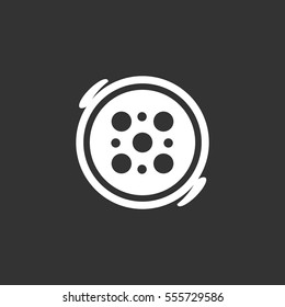 Tea strainer icon isolated on black background. Tea strainer vector logo. Flat design style. Modern vector pictogram for web graphics - stock vector