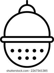 Tea Strainer Icon Line Vector