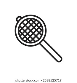 Tea Strainer Outline Icon Vector Illustration