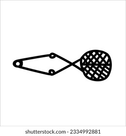 Tea strainer vector doodle hand drawn illustration isolated on white background