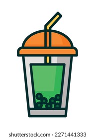 tea in take away pot icon