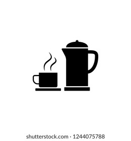 tea, teapot, cup icon. Simple glyph vector of food set for UI and UX, website or mobile application