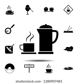tea, teapot, cup icon. Simple glyph vector element of Food icons set for UI and UX, website or mobile application