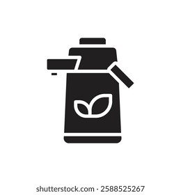 Tea Thermos Filled Icon Vector Illustration