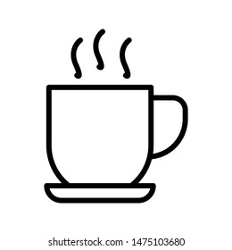tea thin line vector icon