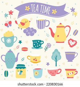 tea time clip art 