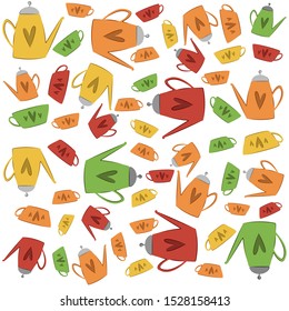 tea time and coffee vector illustration
