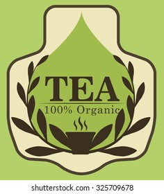 Tea time concept with tea cup design, vector illustration 10 eps graphic.