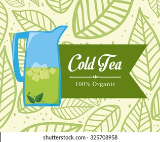 Tea time concept with tea kettle design, vector illustration 10 eps graphic.
