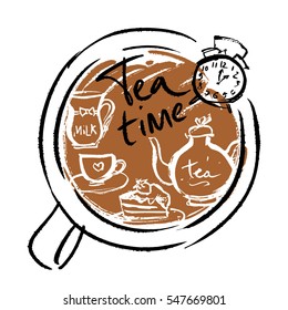 Tea time. Cup shown above.