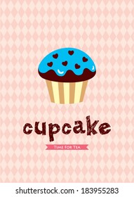 tea time cupcake wallpaper
