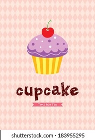 tea time cupcake wallpaper