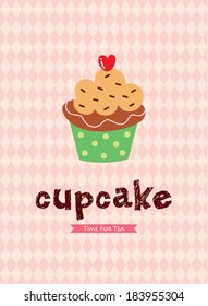 tea time cupcake wallpaper