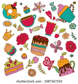 Tea time. Cute set. 