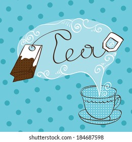 Tea time design template