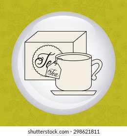 tea time design, vector illustration eps10 graphic 