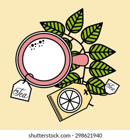 tea time design, vector illustration eps10 graphic 