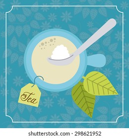 tea time design, vector illustration eps10 graphic 