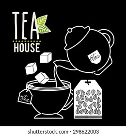 tea time design, vector illustration eps10 graphic 