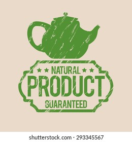Tea time digital design, vector illustration 10 eps graphic